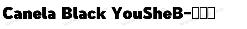 Canela Black YouSheB字体转换 Canela Black YouSheB字体转换